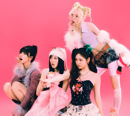 aespa日本首张迷你专辑《KISS N TELL》7月24日发行，告别“酸爽”迎来粉色变身