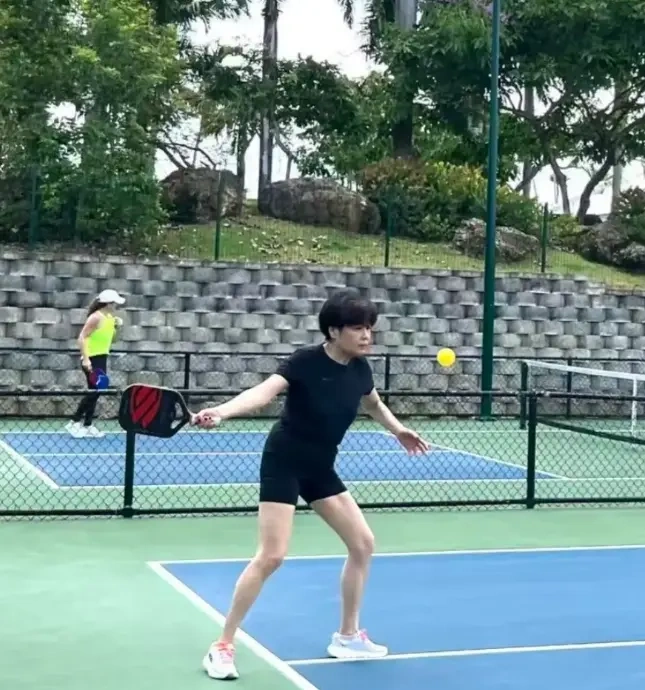 李咏妻子哈文晒近照