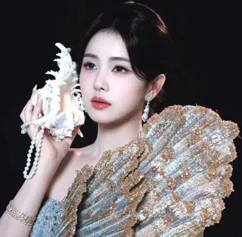 白鹿银金贝壳闪裙杀