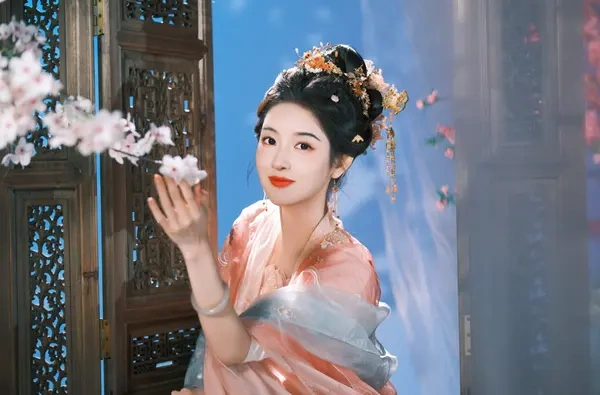 王玉雯汉服美图出圈 眉眼藏韵尽显东方佳人本色